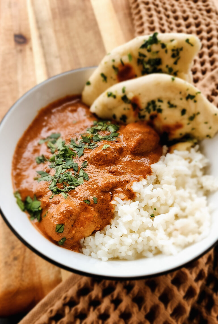 Chicken Tikka Masala, Garlic Naan, Basmati Rice, Indian Food,