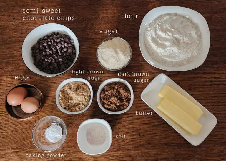 The Best Chocolate Chip Cookies ingredients