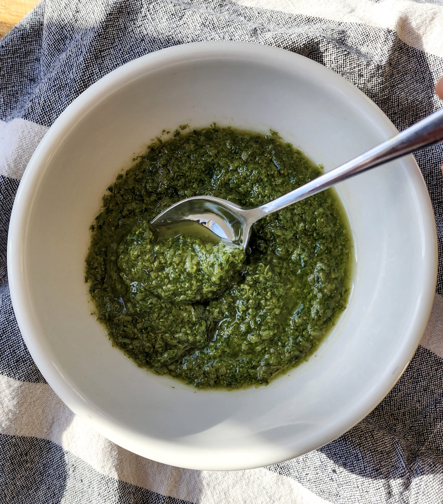 Fresh Homemade Pesto Sauce