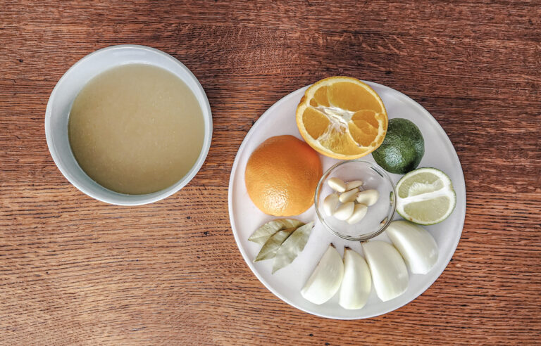 Carnitas braising ingredients