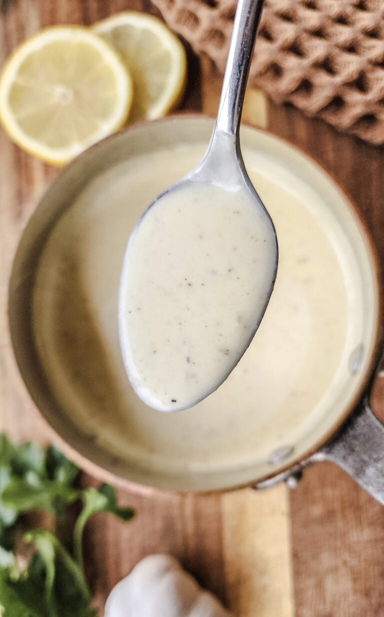 Garlic Lemon Cream pan sauce