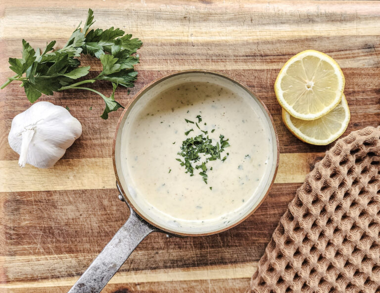 Garlic Lemon Cream Sauce