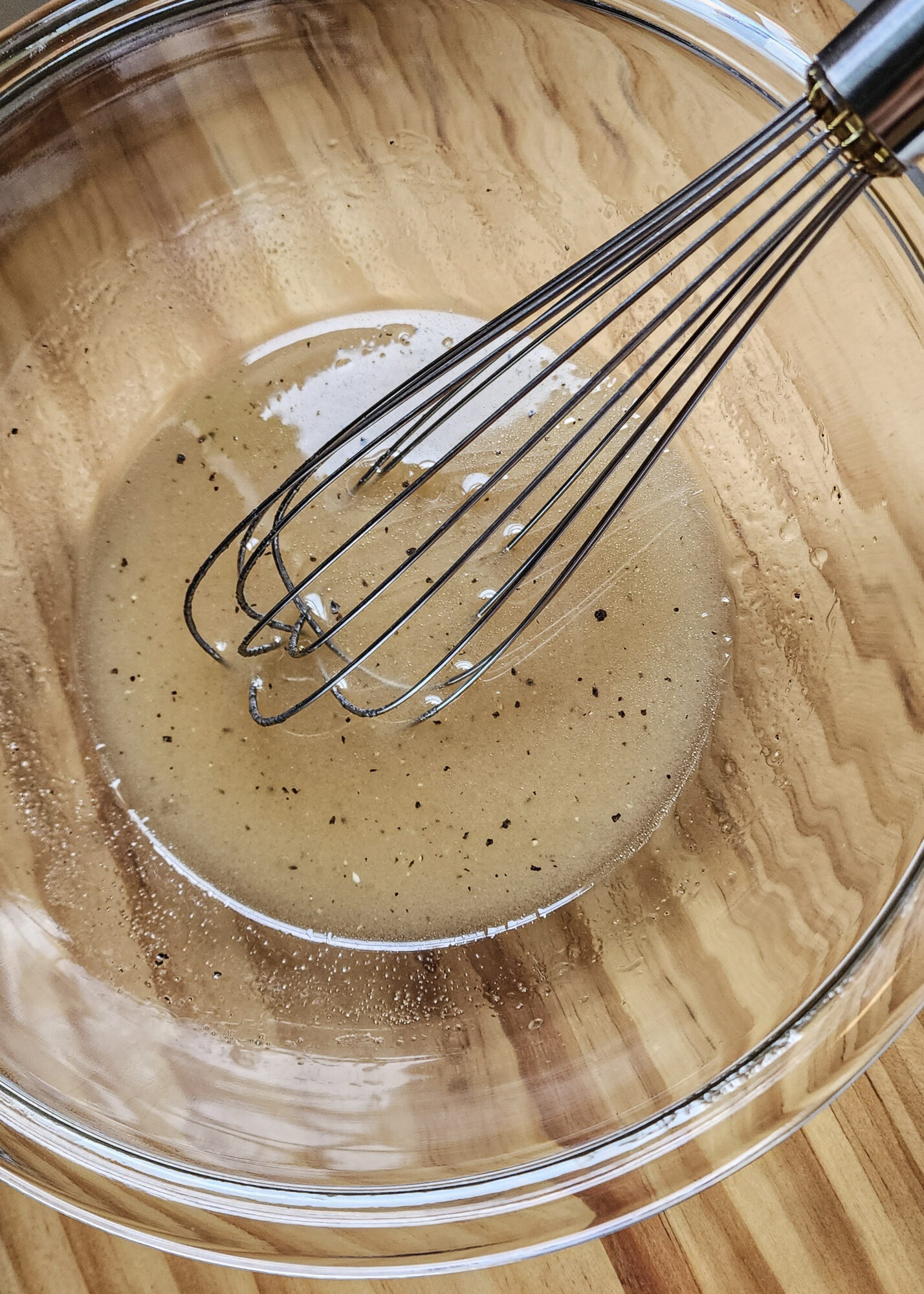 Whisking dressing