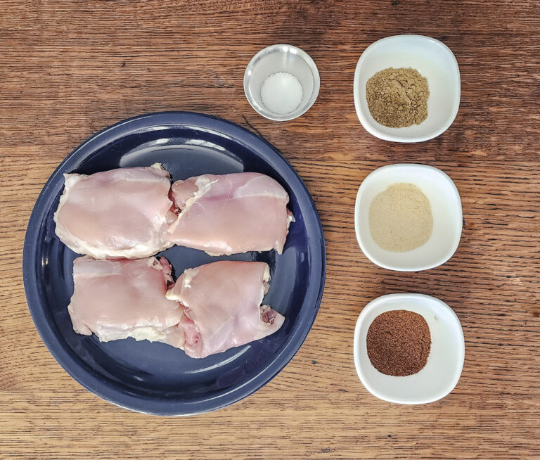 Ingredients for Chicken Enchiladas with rub