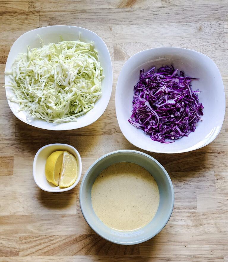 Carolina White Slaw Ingredients