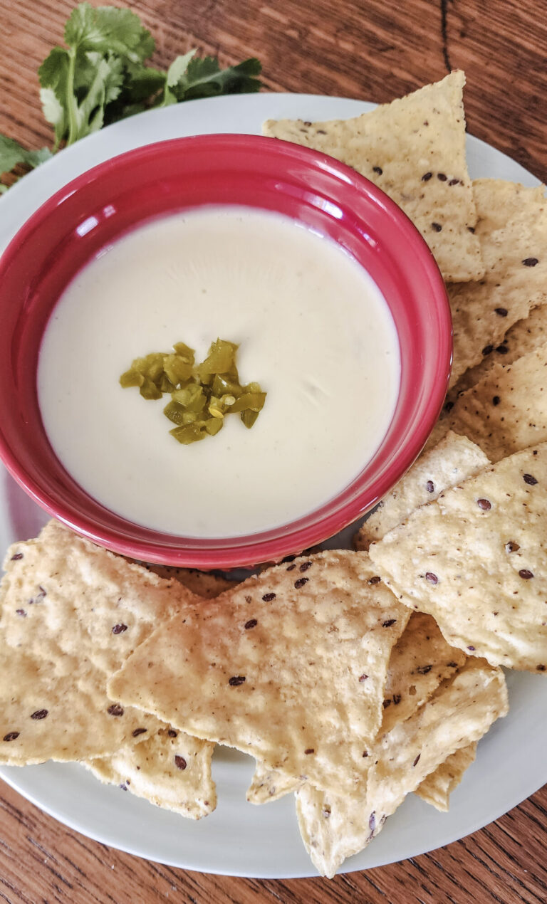 Restaurant Style Cheese Dip ready to be served