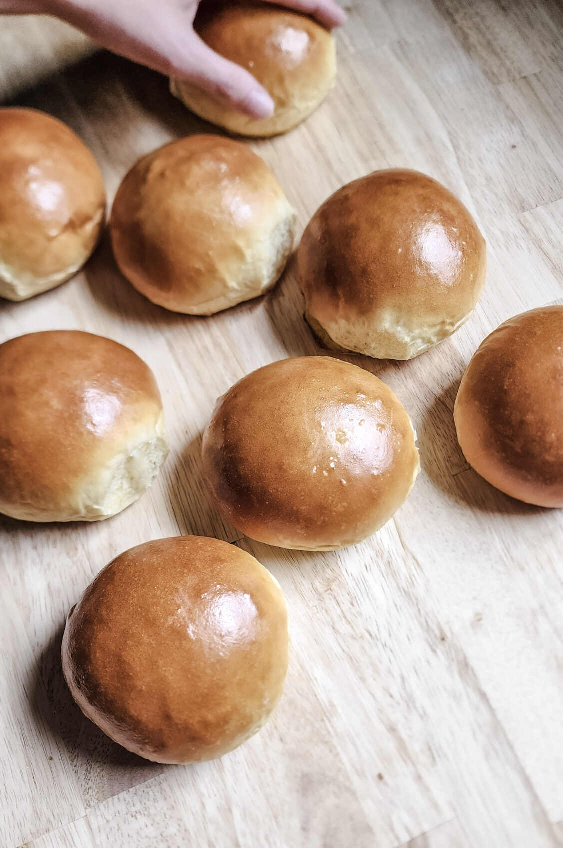 Fluffy Brioche Buns