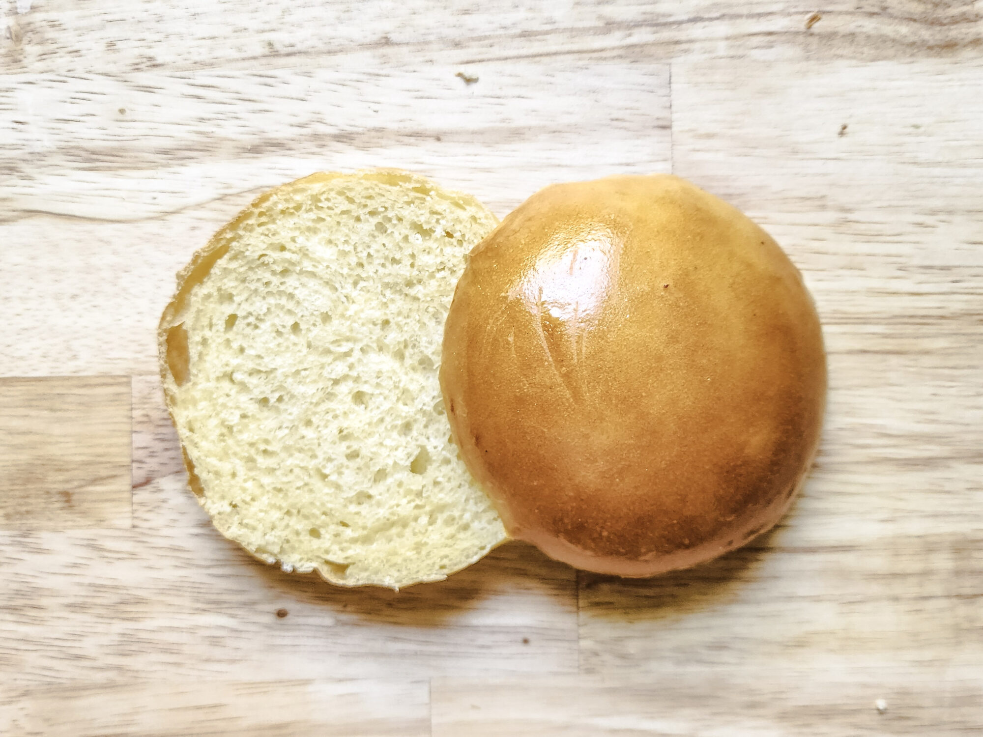 Fluffy Brioche Bun interior