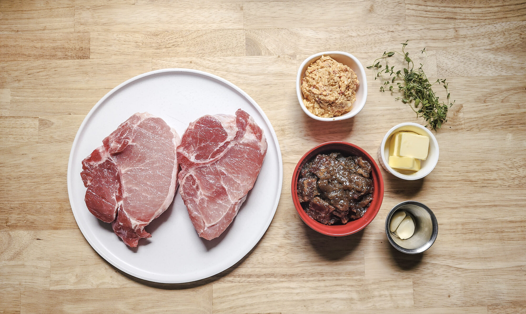 Smothered Bacon Jam Pork Chop Ingredients