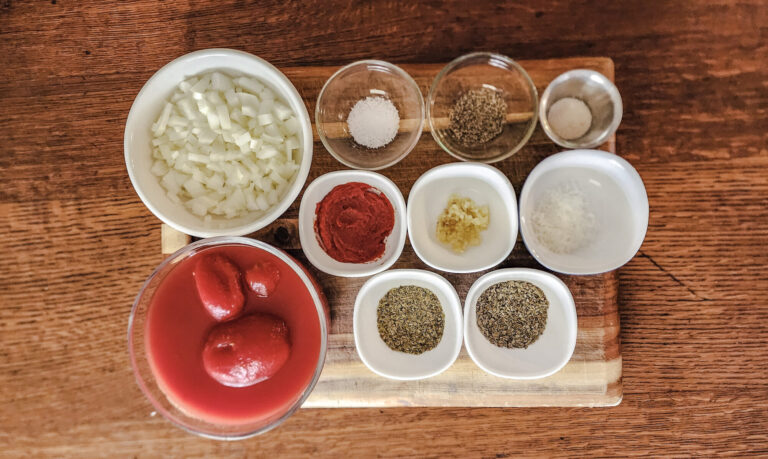 Meatball Tomato Sauce Ingredients