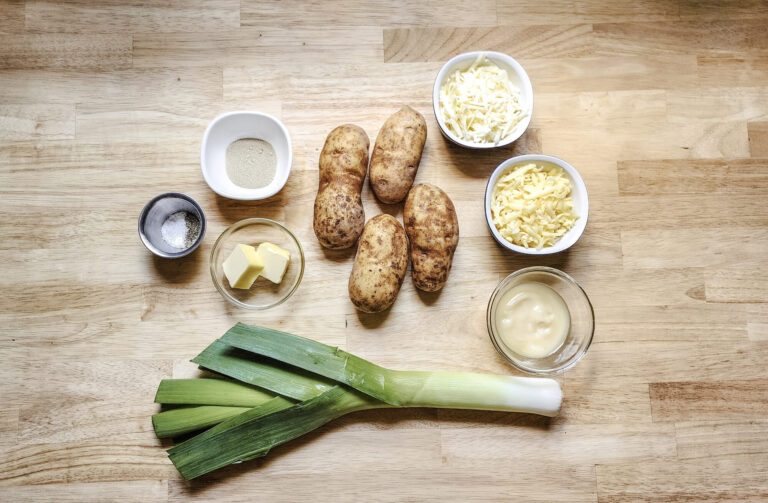 Cheese and Leek Hash Brown Ingredients