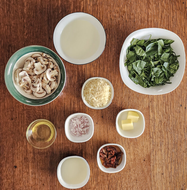 Mushroom Cream Sauce Ingredients