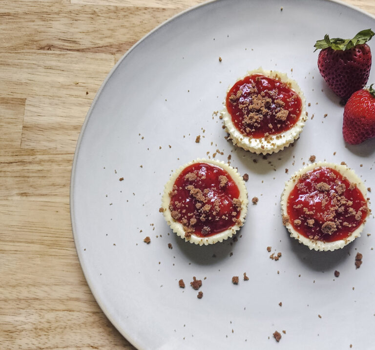 Mini Strawberry Cheesecakes