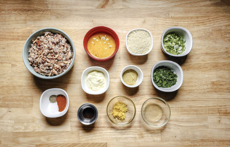 Crab cake ingredients