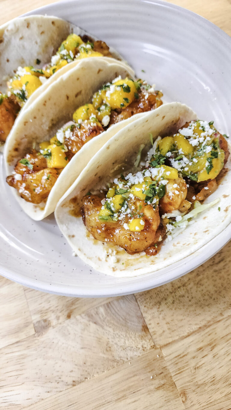 Mojo Mango Shrimp Tacos