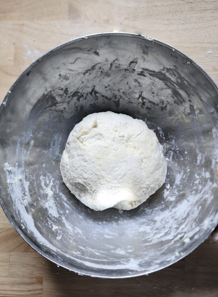 Smooth buttermilk biscuit dough