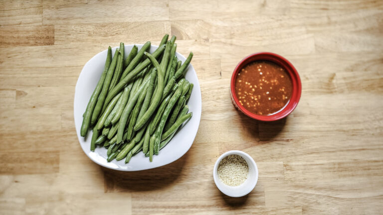 Miso Glazed Green Bean Ingredients