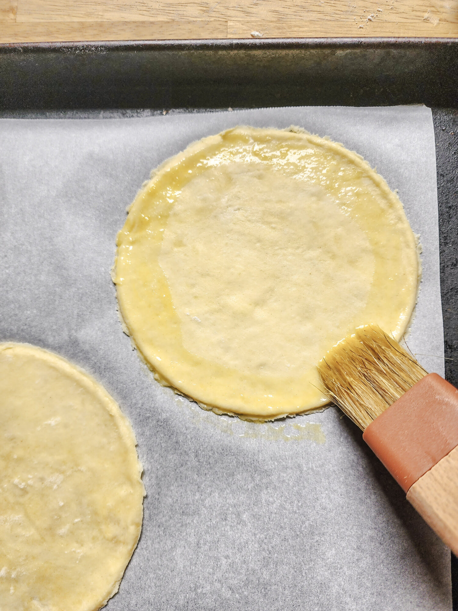 Egg Wash on Hand Pie Dough