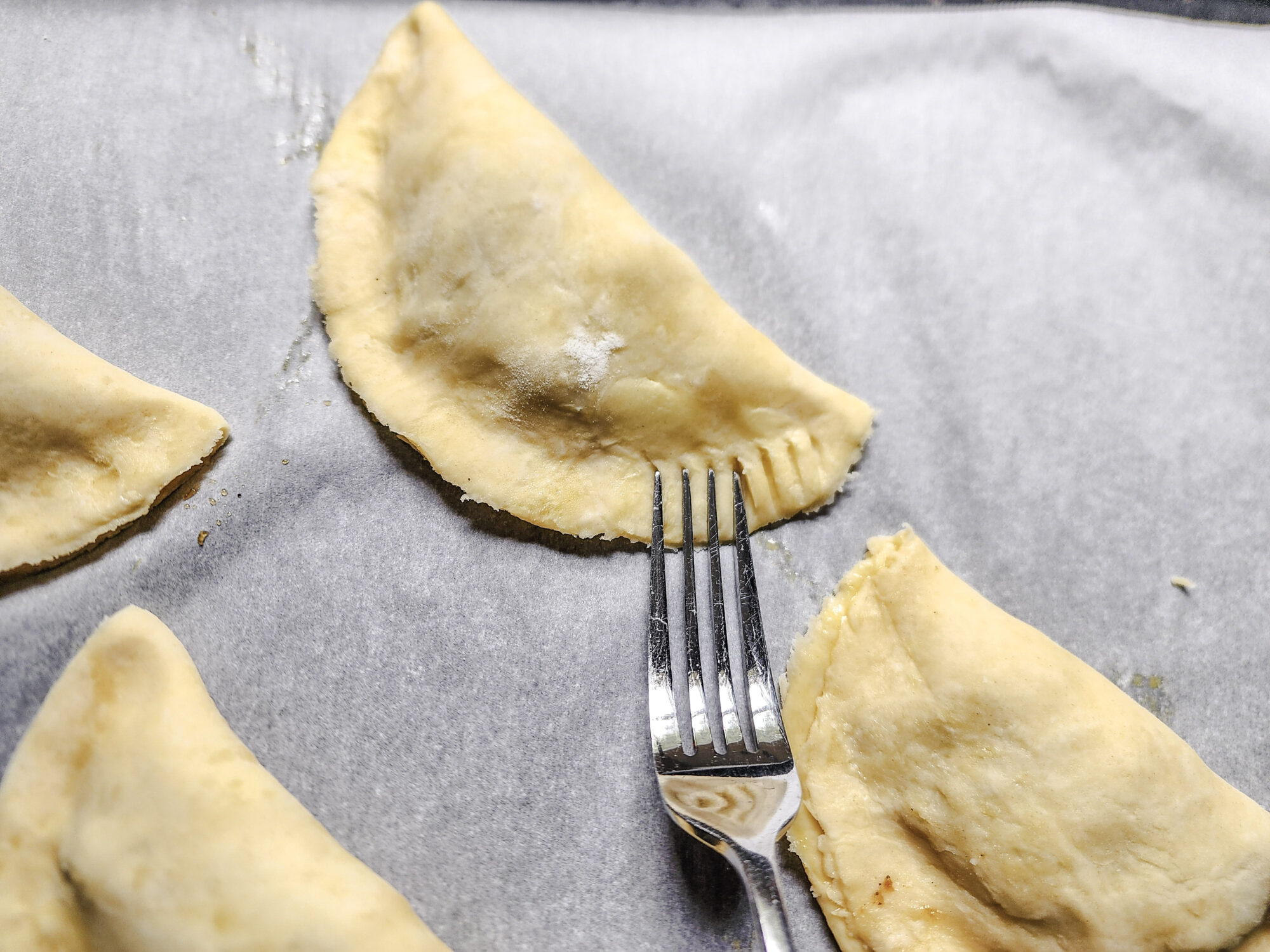 Apple Hand Pies after being filled