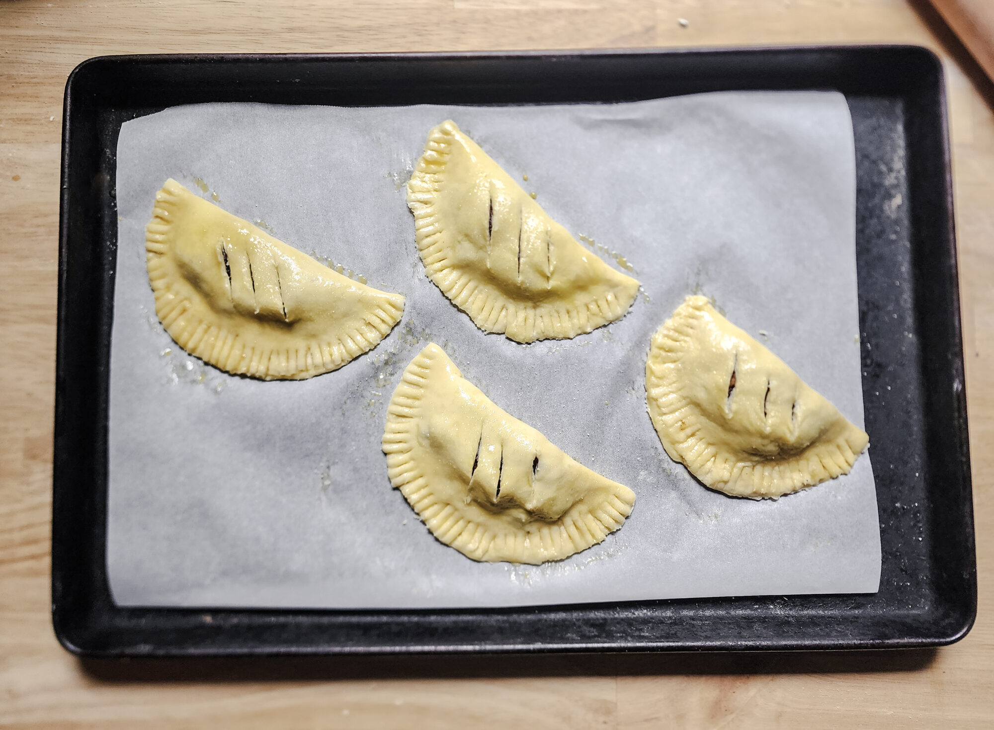 Apple Hand Pies ready to be baked