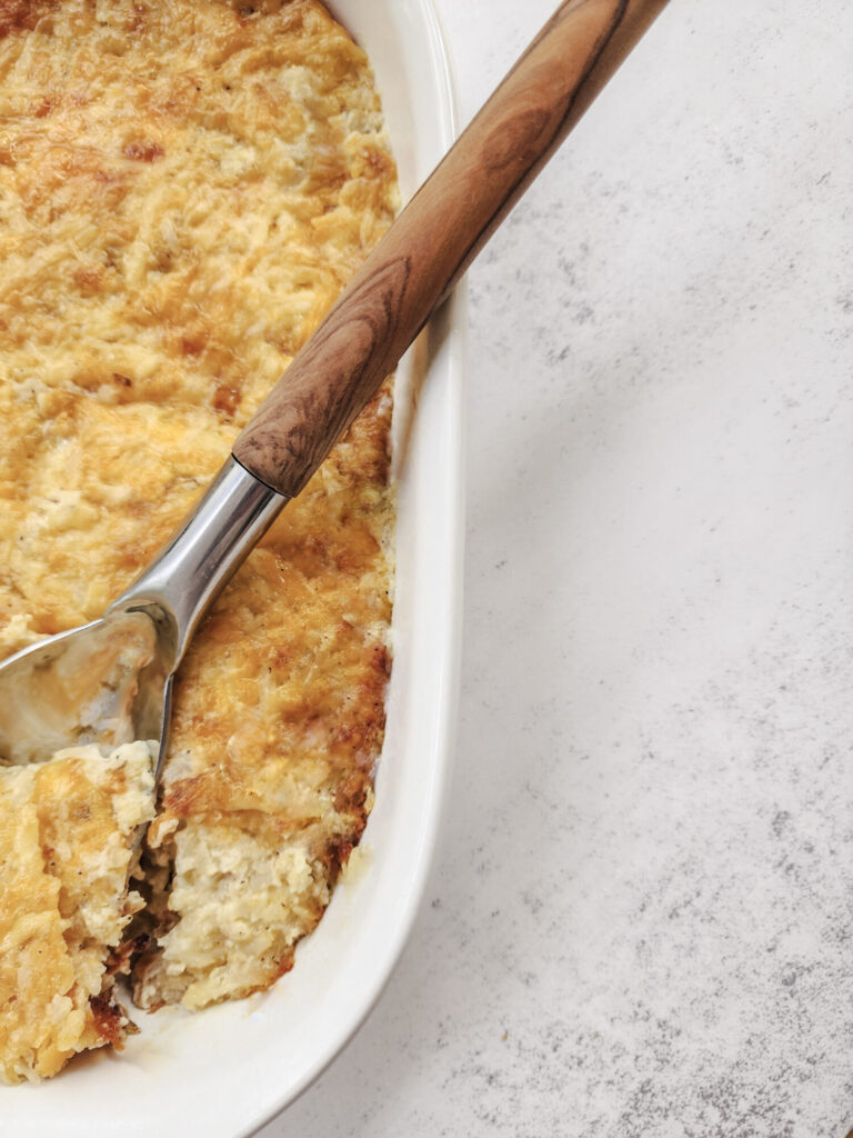 Bacon-Infused Hashbrown Casserole