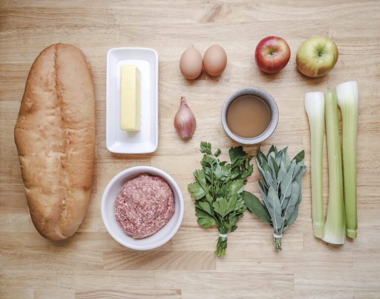 Sausage Apple Sage Stuffing Ingredients