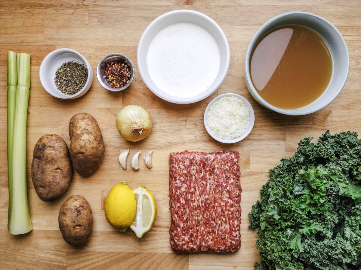 Rustic Zuppa Toscana Ingredients