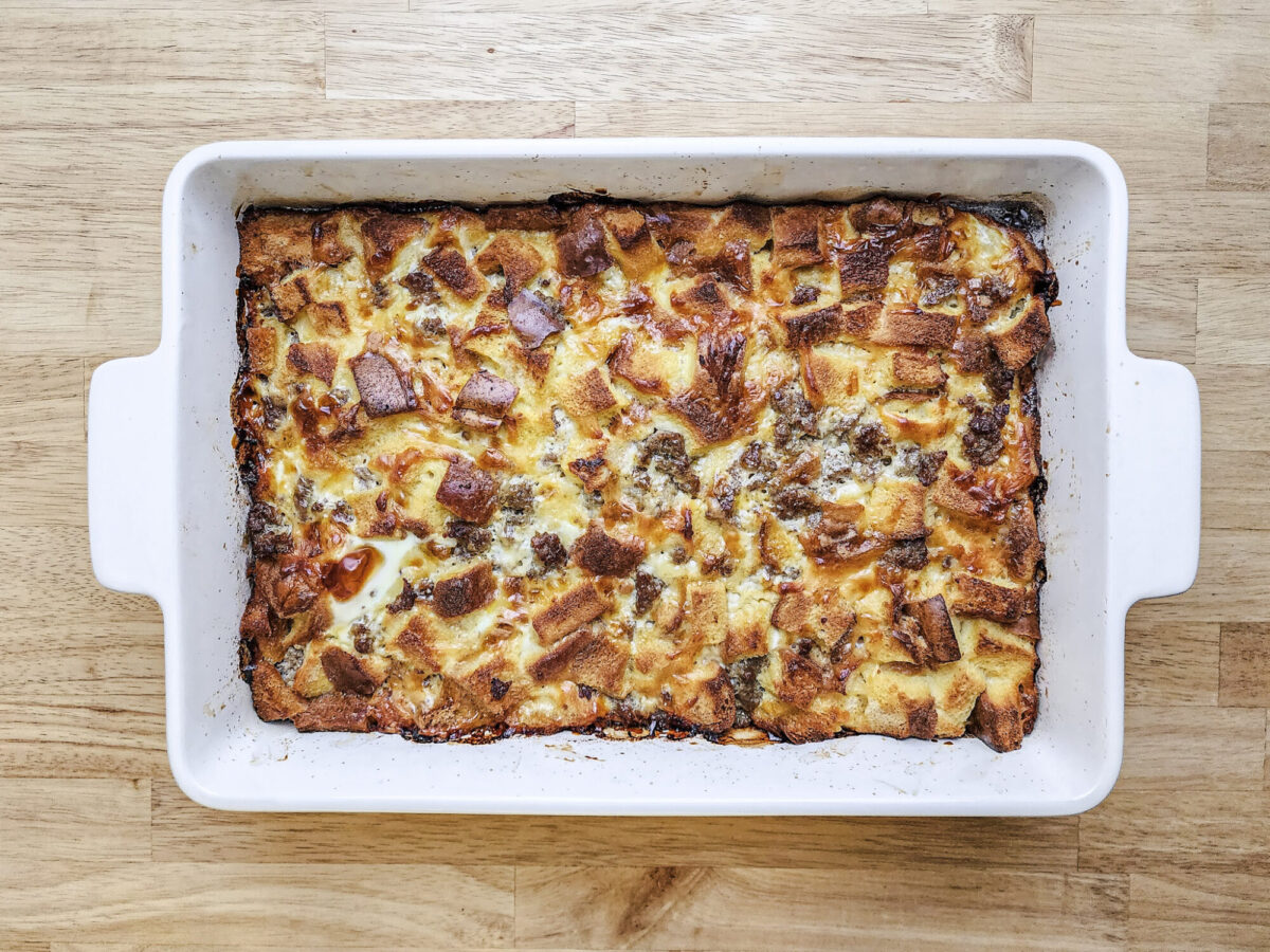 Breakfast Strata with Sausage