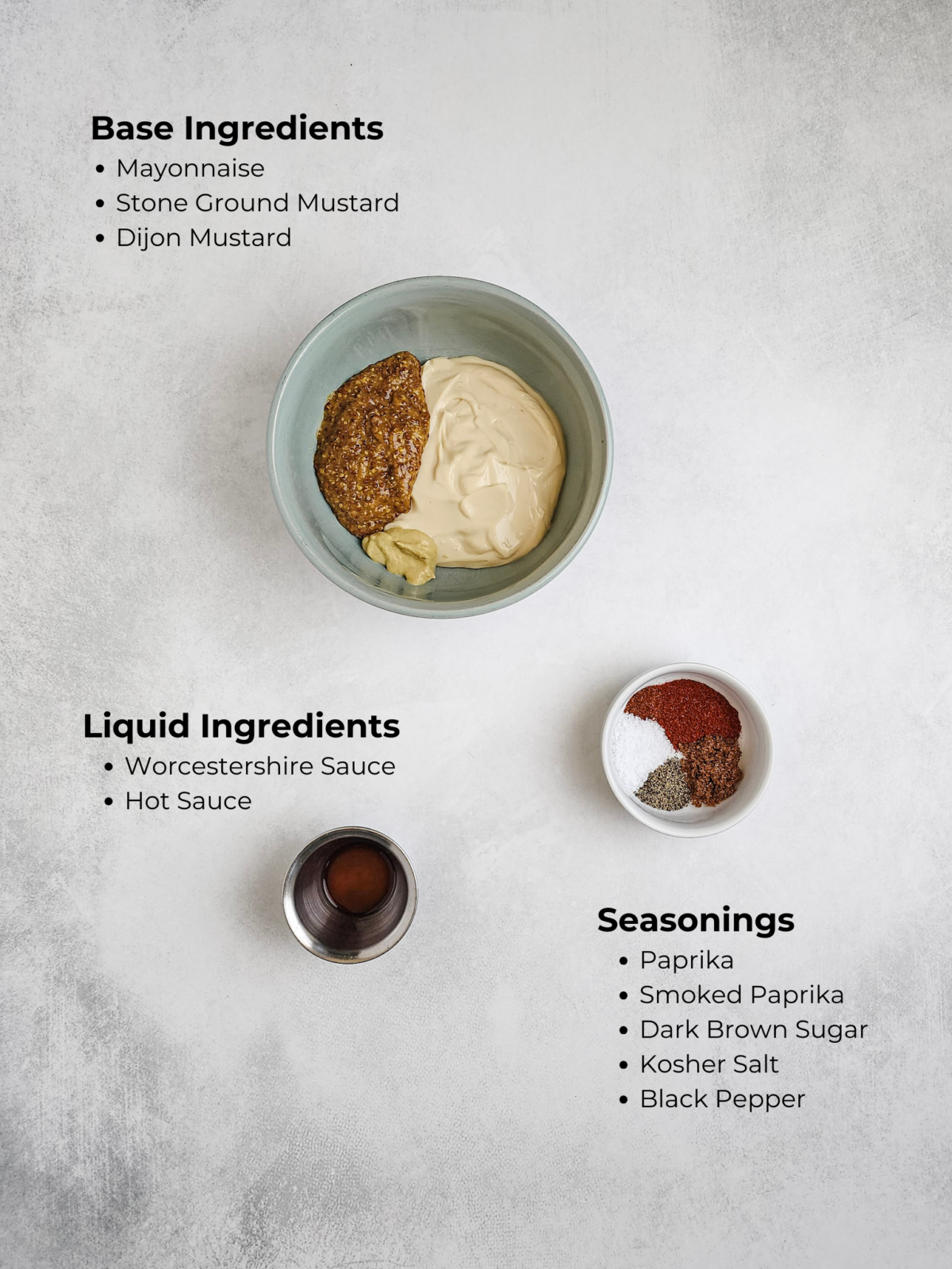 Creamy Mustard Sauce Ingredients