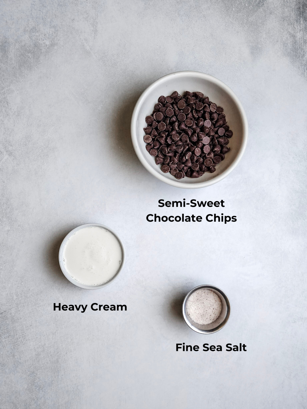 Chocolate Ganache Ingredients