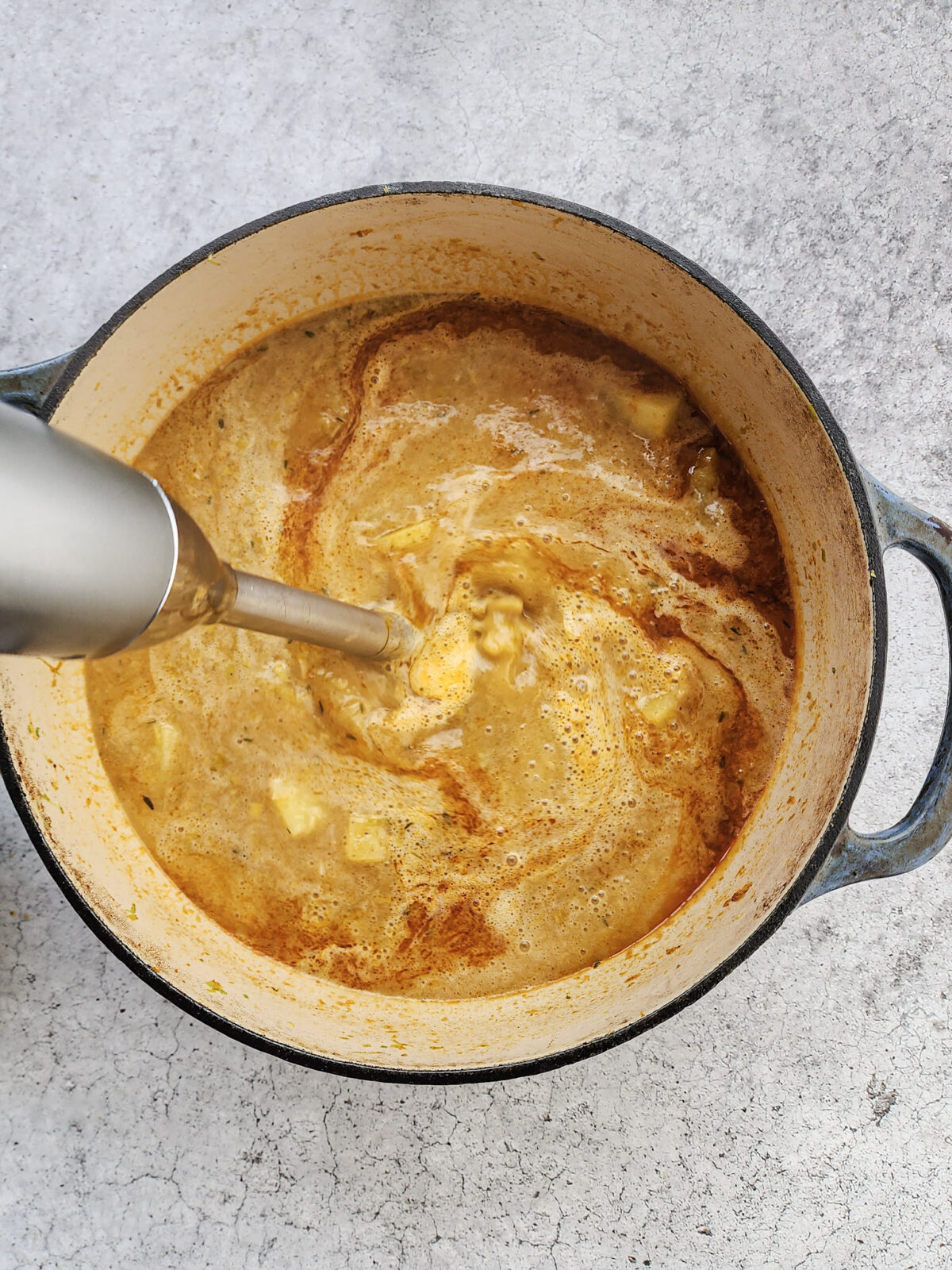 Cooking Creamy Potato and Leek Soup