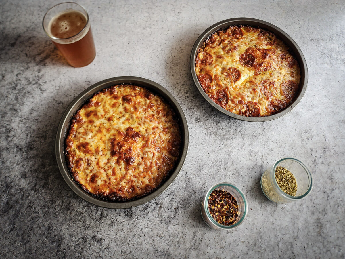 Cheese and Pepperoni Ultimate Homemade Pan Pizzas