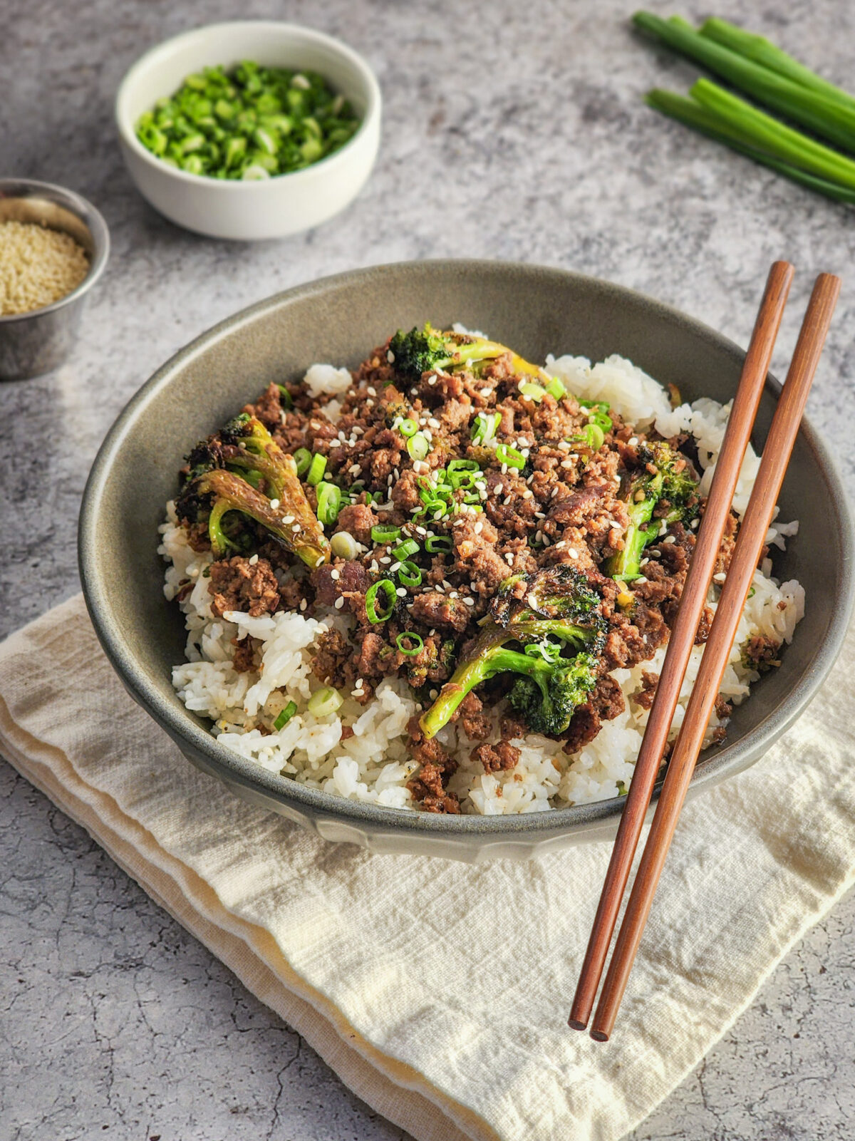 Korean Beef and Broccoli Bowls