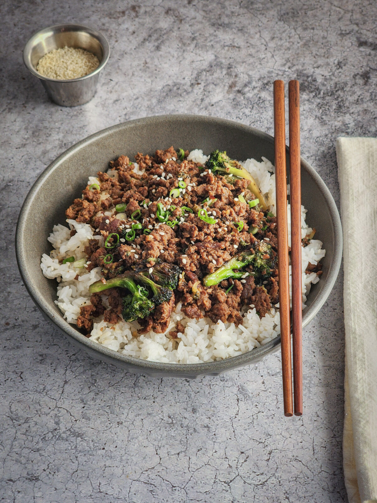 Korean Beef and Broccoli Bowls 