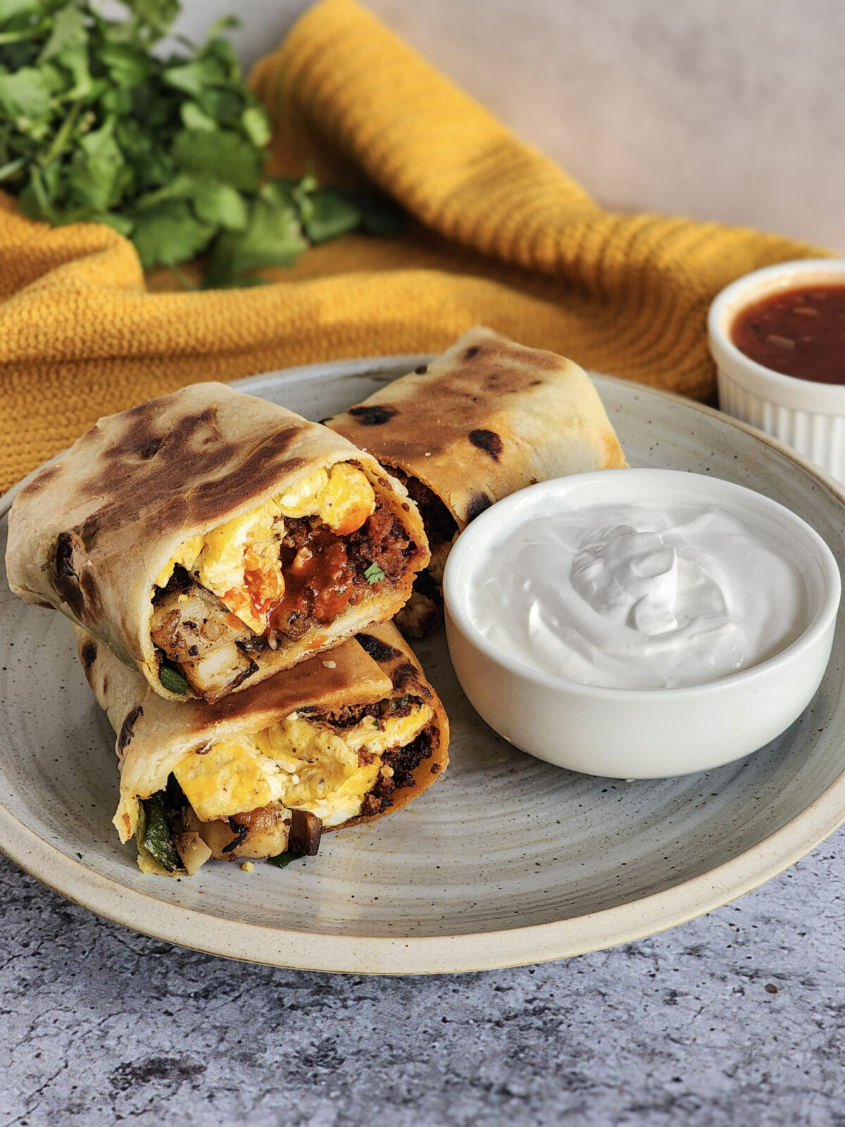 Easy Chorizo Breakfast Burritos