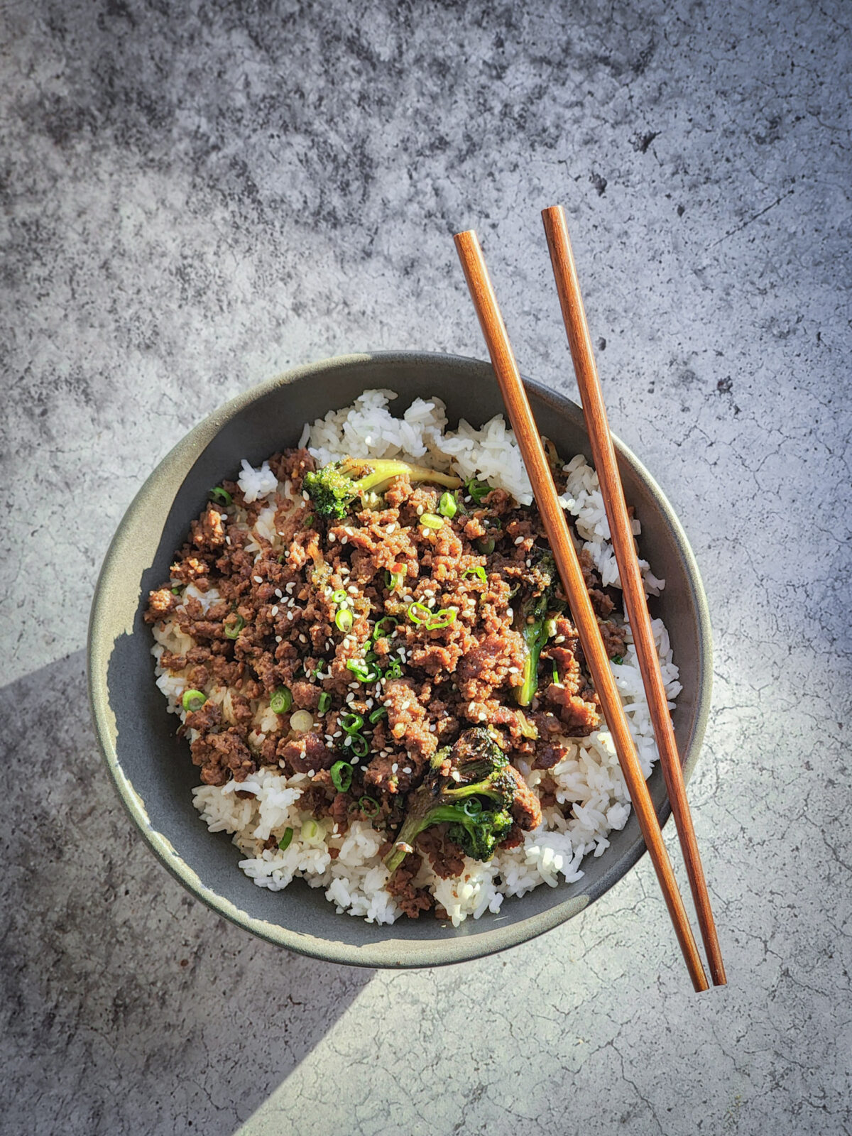 Korean Beef and Broccoli Bowl