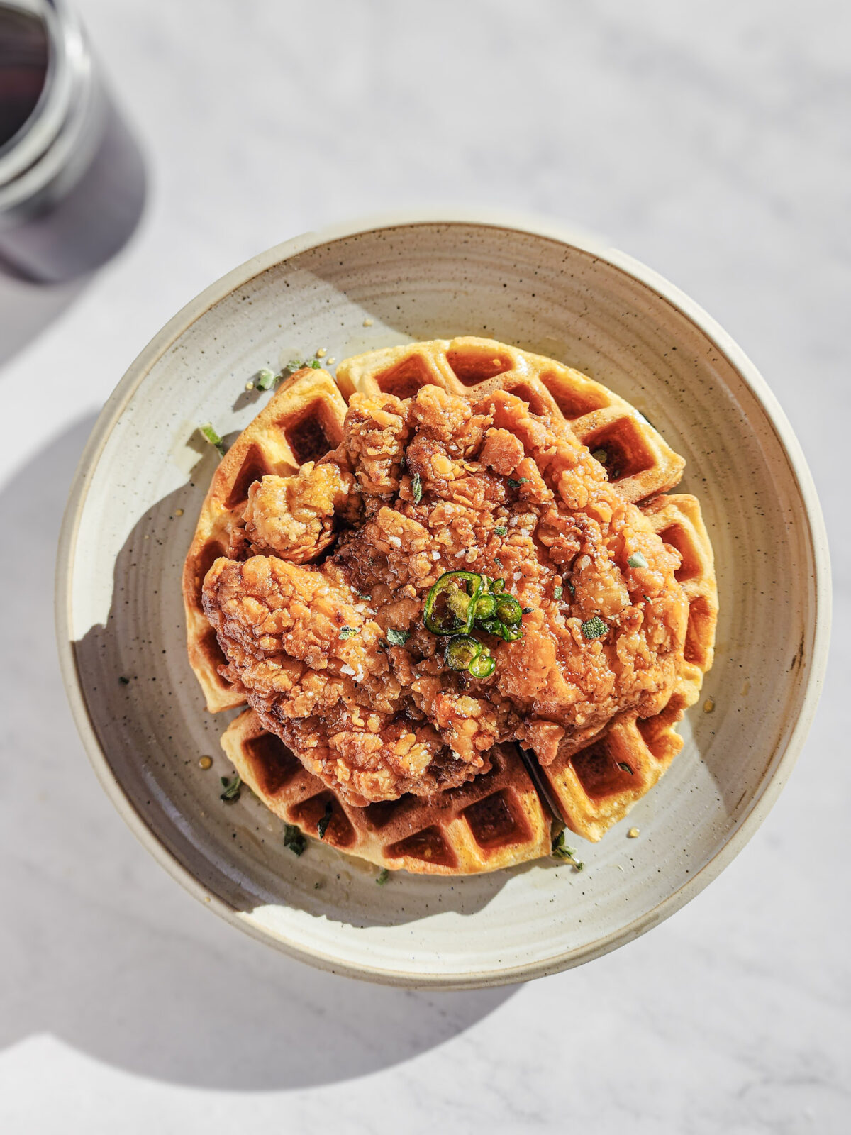 Sage Fried Chicken and Waffles