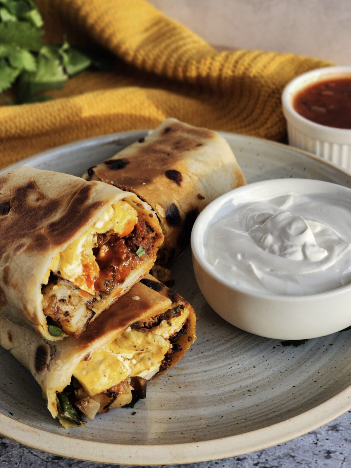 Easy Chorizo Breakfast Burritos