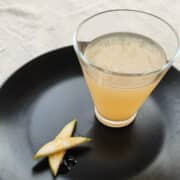 Sparkling Honey Ginger and Pear Cocktail