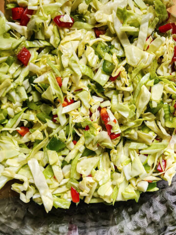 Crunchy Pepper Slaw