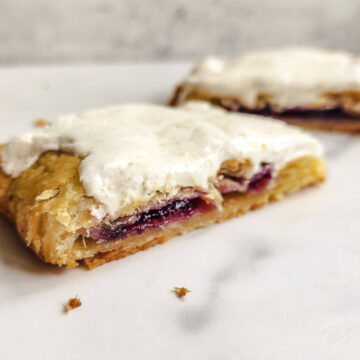 Blueberry and Lemon Poptart with Royal Icing