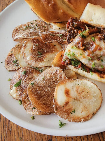 Air Fryer Parmesan Garlic Chips