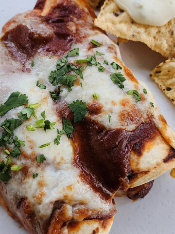 Chicken Enchiladas fresh out of the oven