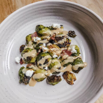 Bacon and Goat Cheese Carolina Brussels Sprouts