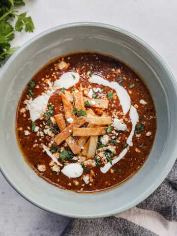 Braised Chicken Tortilla Soup