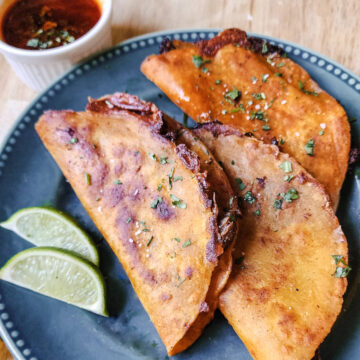 Crispy Beef Birria Tacos