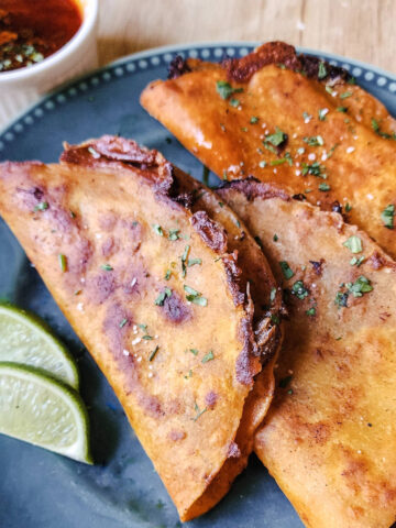 Crispy Beef Birria Tacos