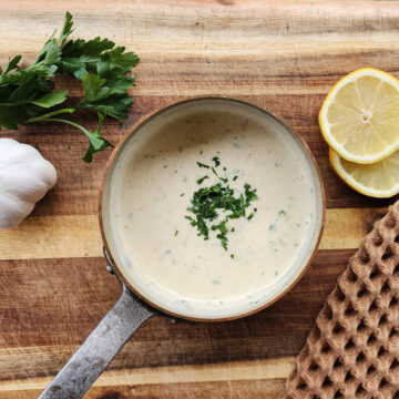 Garlic Lemon Cream Sauce