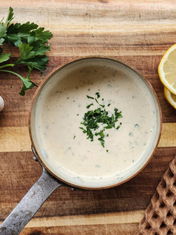 Garlic Lemon Cream Sauce