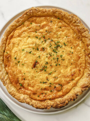 Bacon and Leek Quiche